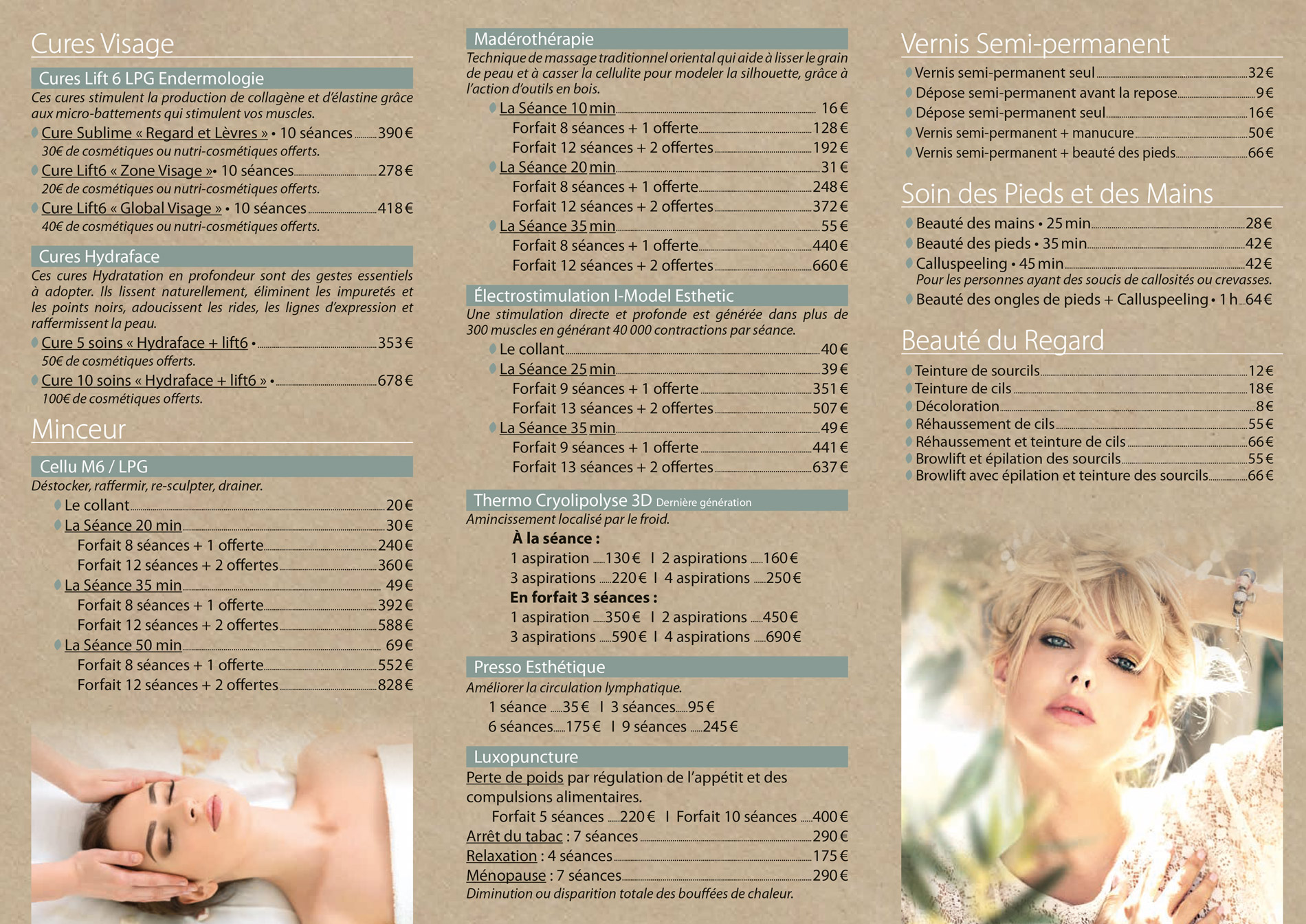tarifs institut de beaute instant pour soi